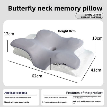Butterfly Shaped Pillow - Ergonomic Support for Neck & Back Pain Relief