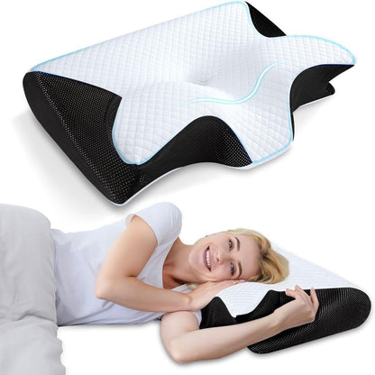 Butterfly Shaped Pillow - Ergonomic Support for Neck & Back Pain Relief